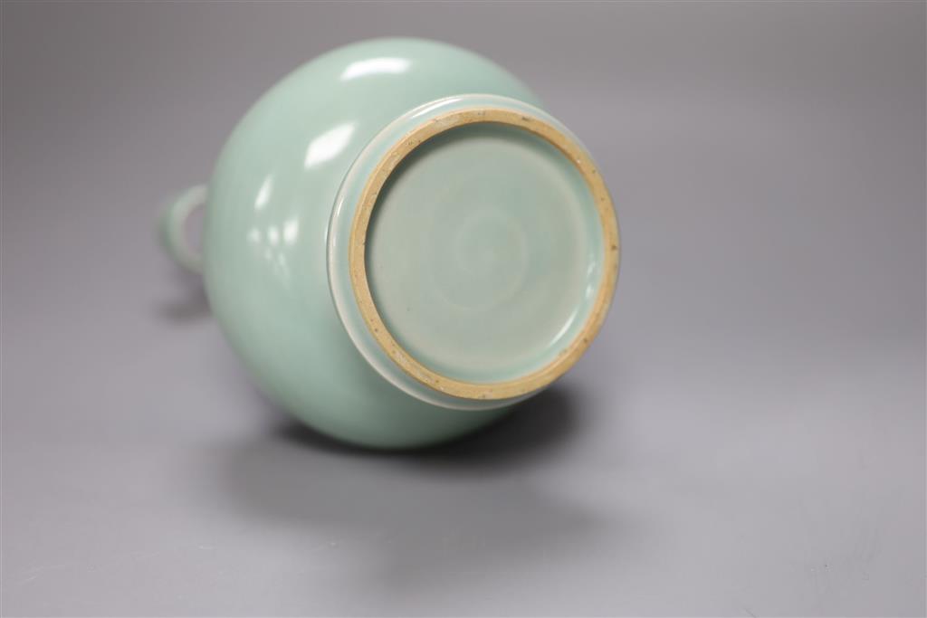 A Chinese celadon arrow vase, height 22cm